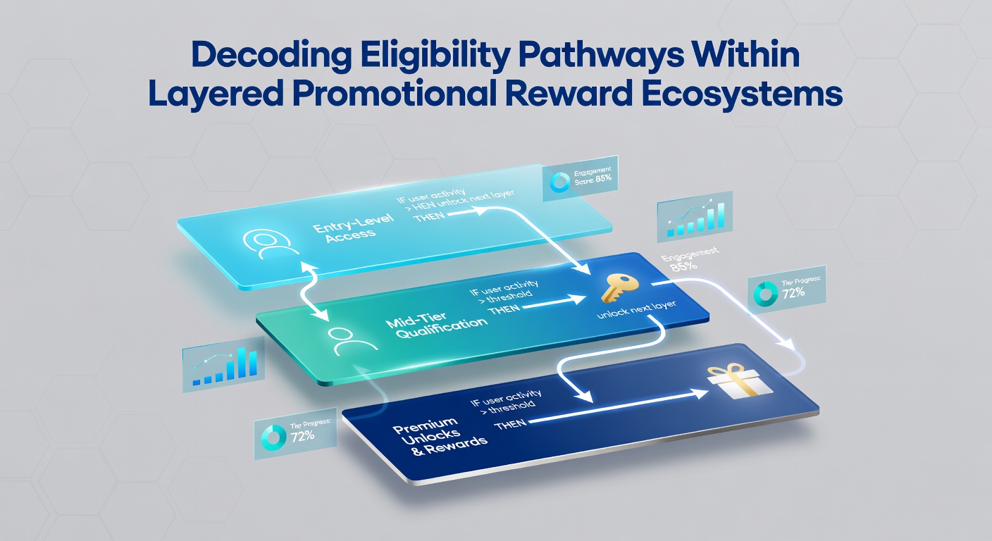 Diagram illustrating multi-tier eligibility flows in promotional reward systems