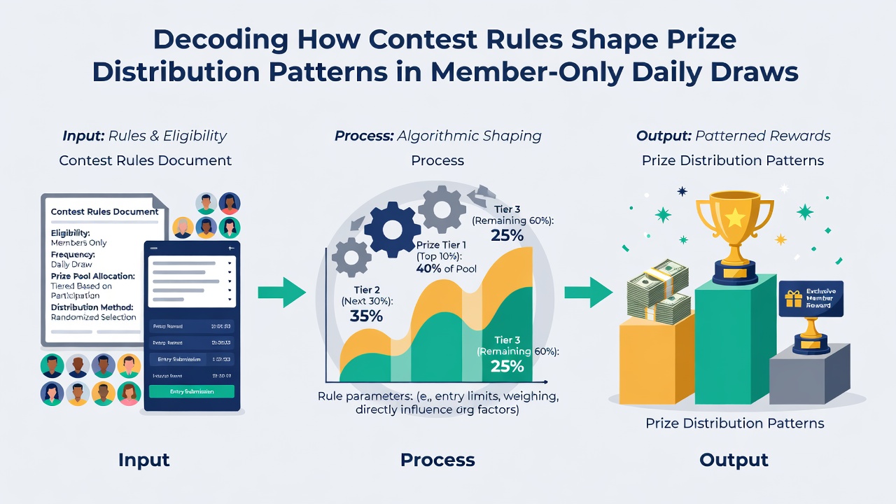 Chart displaying prize distribution trends across different membership levels in daily contests