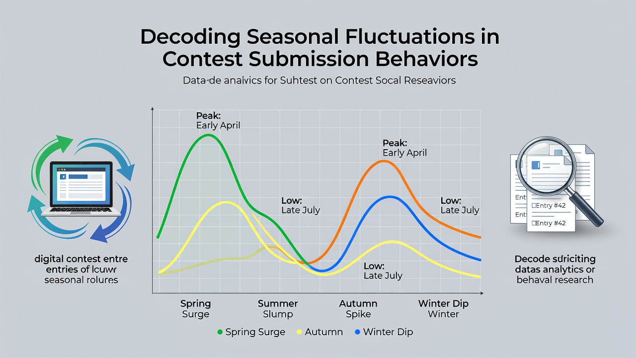 Heatmap illustrating contest entry activity by season and geographic region