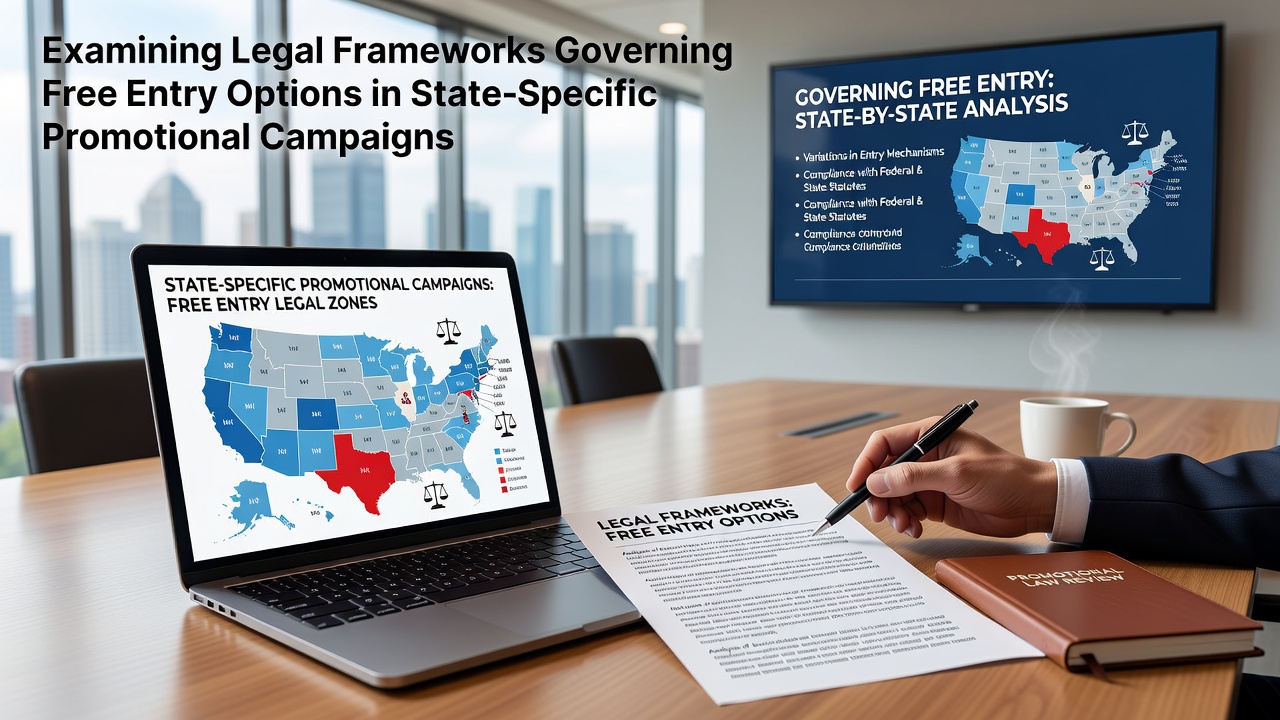 Overview of state regulatory documents and promotional campaign materials related to free entry options