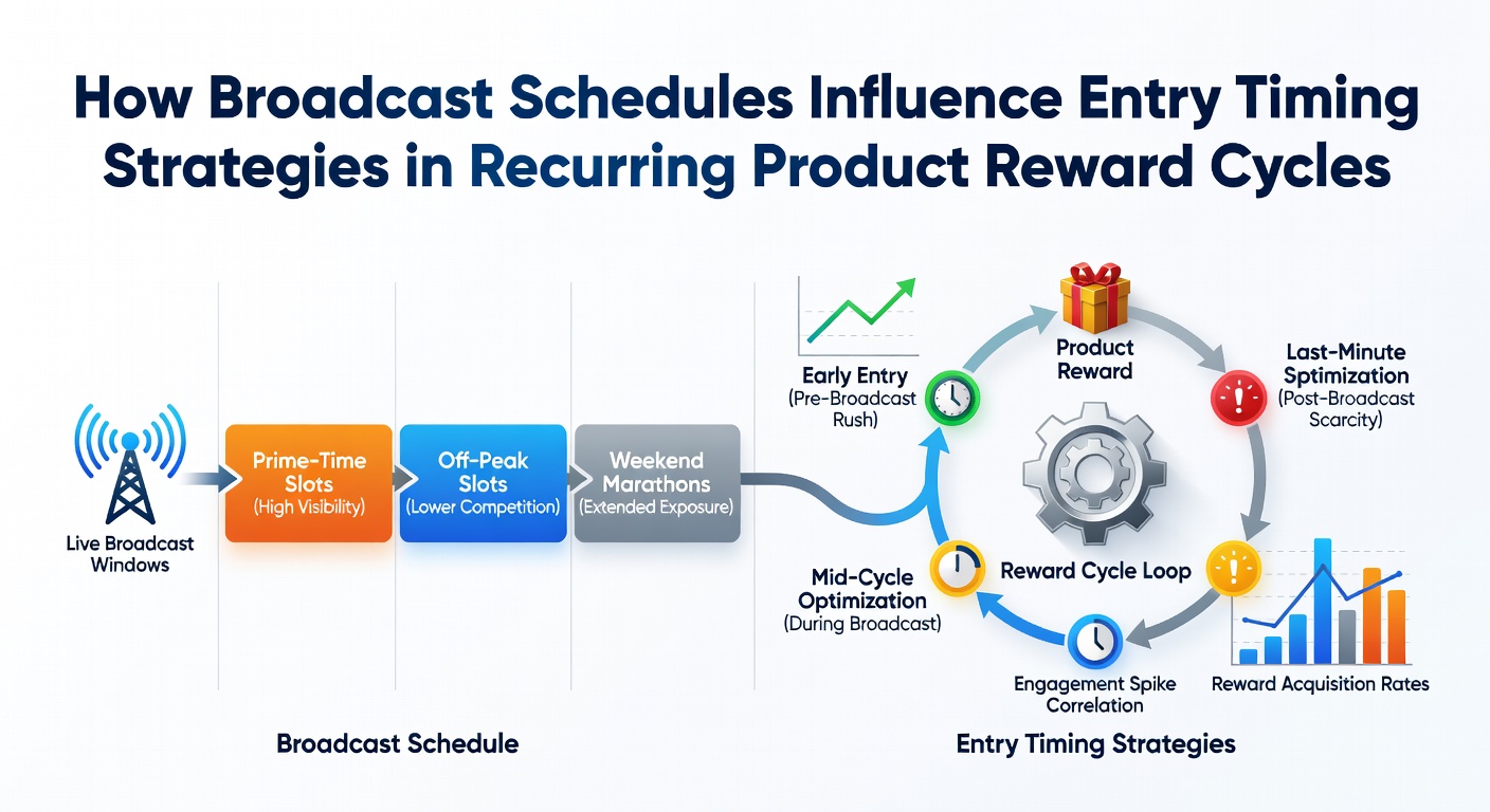 Digital calendar showing recurring reward cycle dates aligned with television broadcast slots