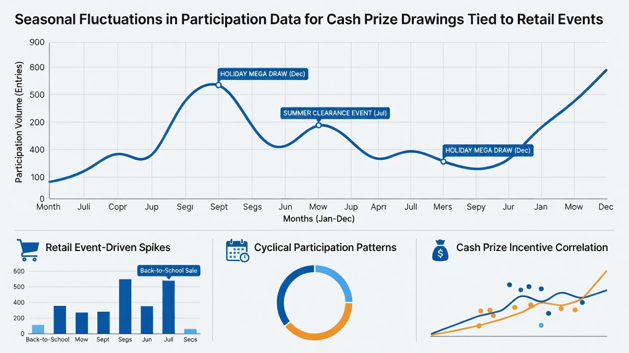 Chart comparing entry volumes during holiday retail events versus summer clearance periods